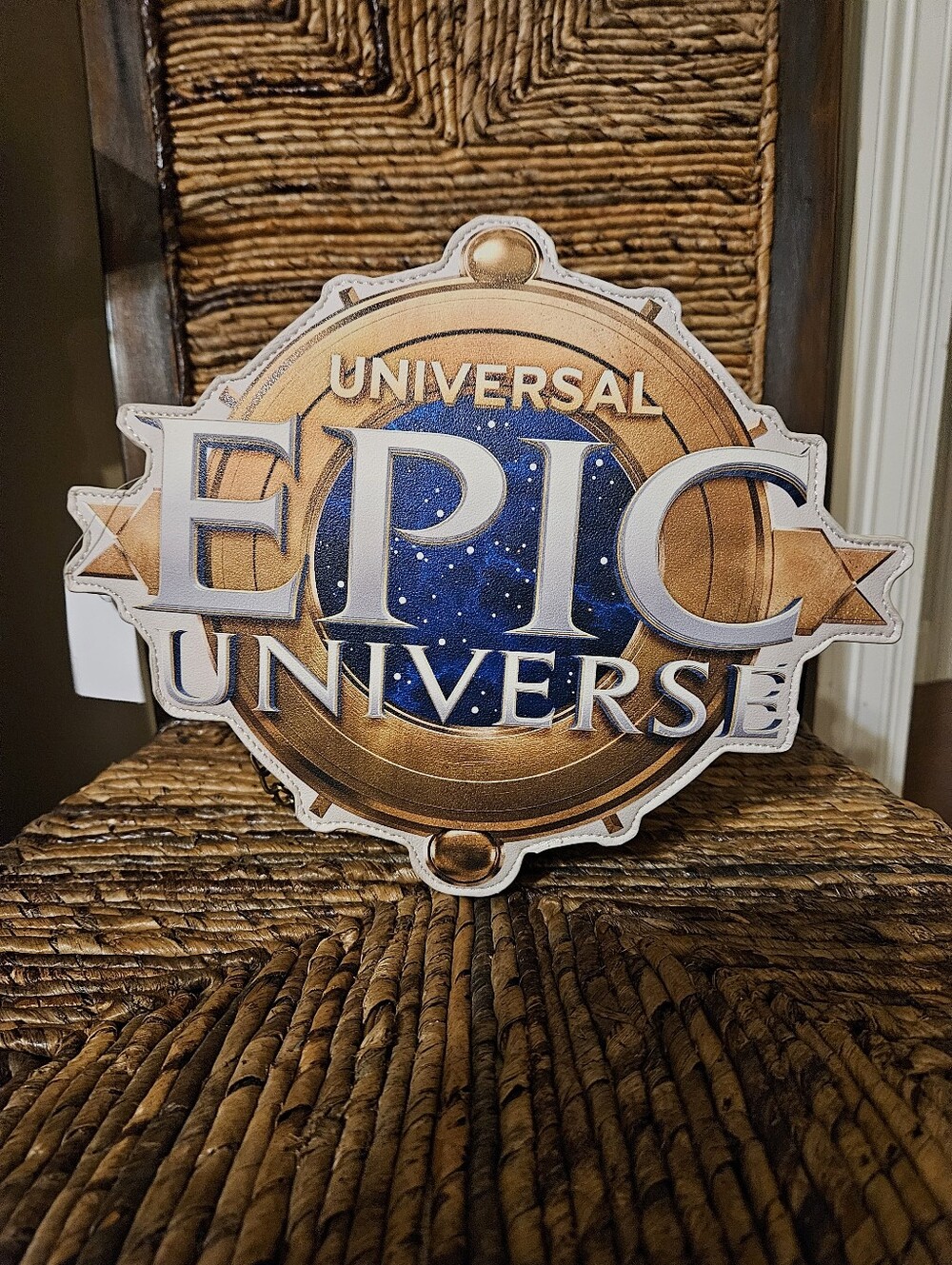 Universal Epic Universe Emblem  Purse Collectable  New